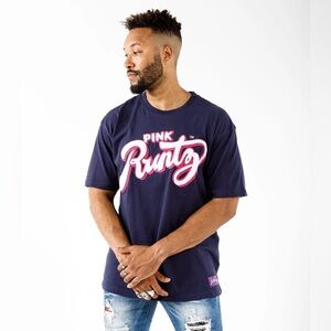 Pink Runtz embroidered logo tee s 2xl